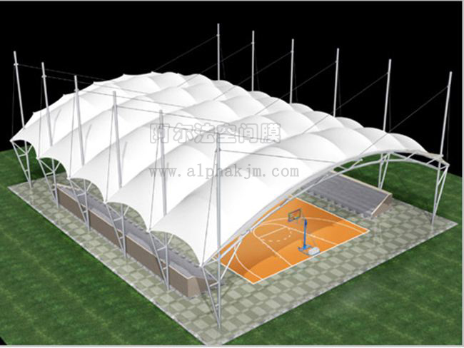 球場張拉膜結構